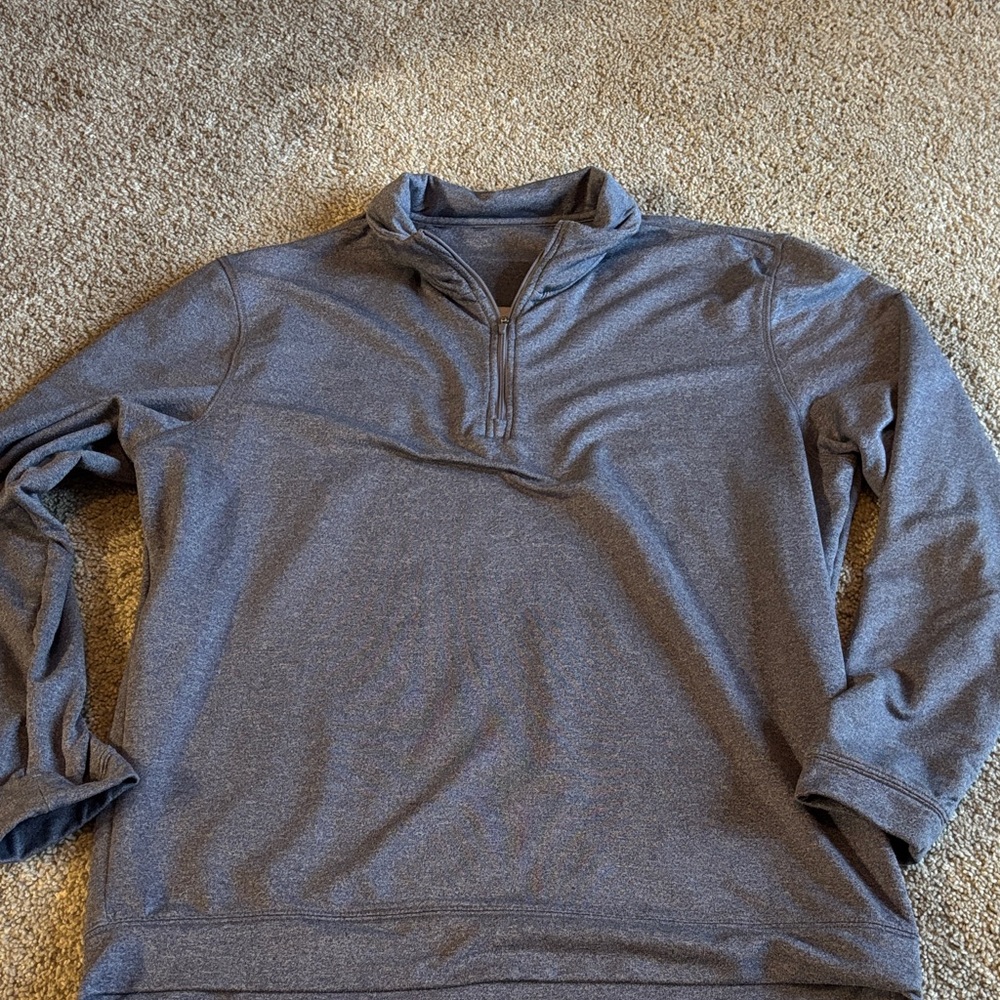 Men's Gray Quarter-Zip Jacket